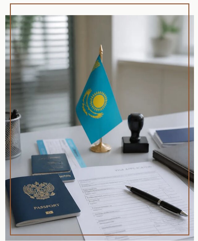 Оформление визы в Казахстан для поездки и работы в Аксае
